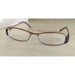 Daisy Fuentes Glasses Rosie 057-135 Zyloware Frames Only Brown & Rose Gold